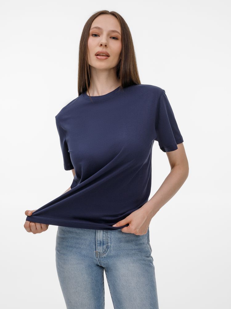 Футболка унисекс T-Bolka 180, темно-синяя-4