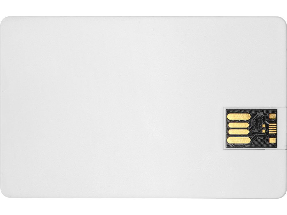 Флеш-карта USB 2.0 16 Gb в виде пластиковой карты Card, белый-3
