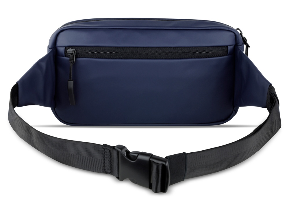 Сумка на пояс BUGATTI Blanc, синяя, тарпаулин/полиэстер, 26х5,5х13,5 см-8