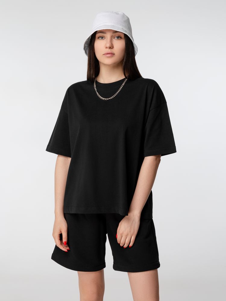 Футболка оверсайз женская Boxy Women, синяя (джинс)-4