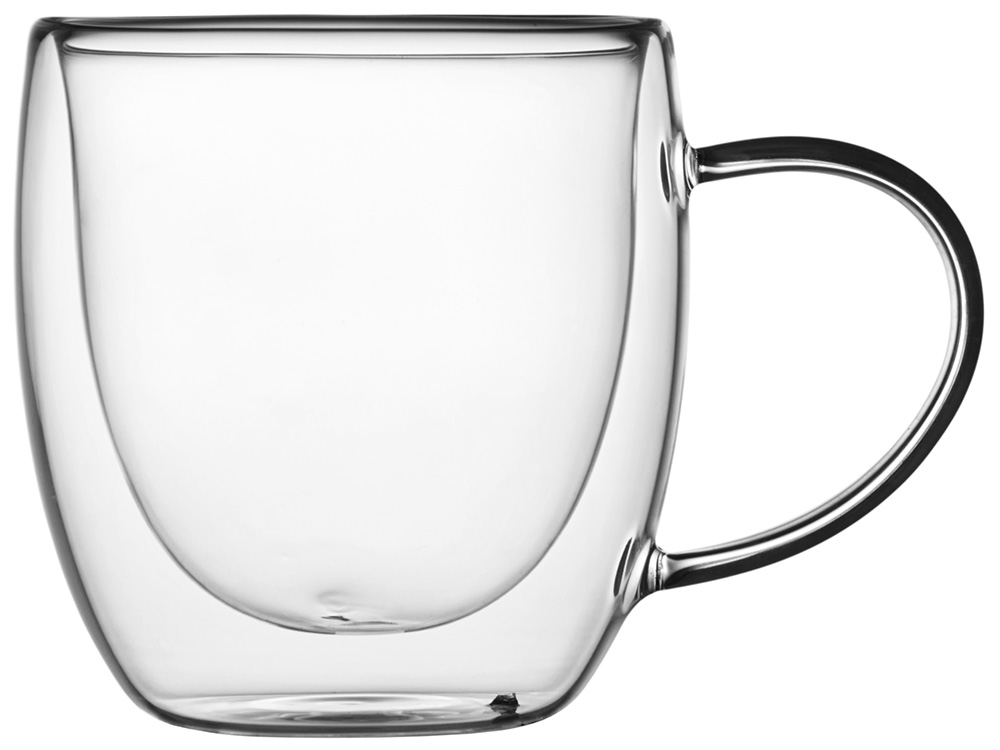 Кружка с двойными стенками на подставке с ложкой Teatrio-2