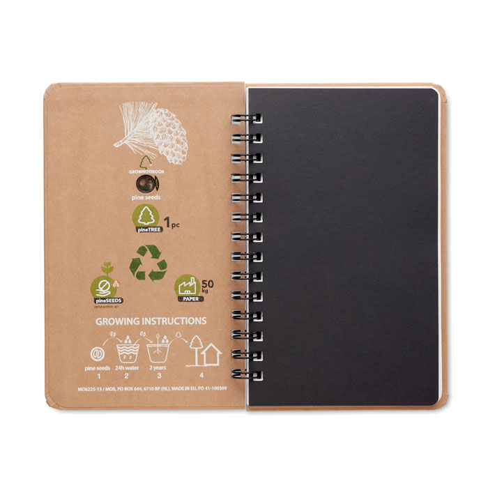 Pine tree notebook, бежевый-5