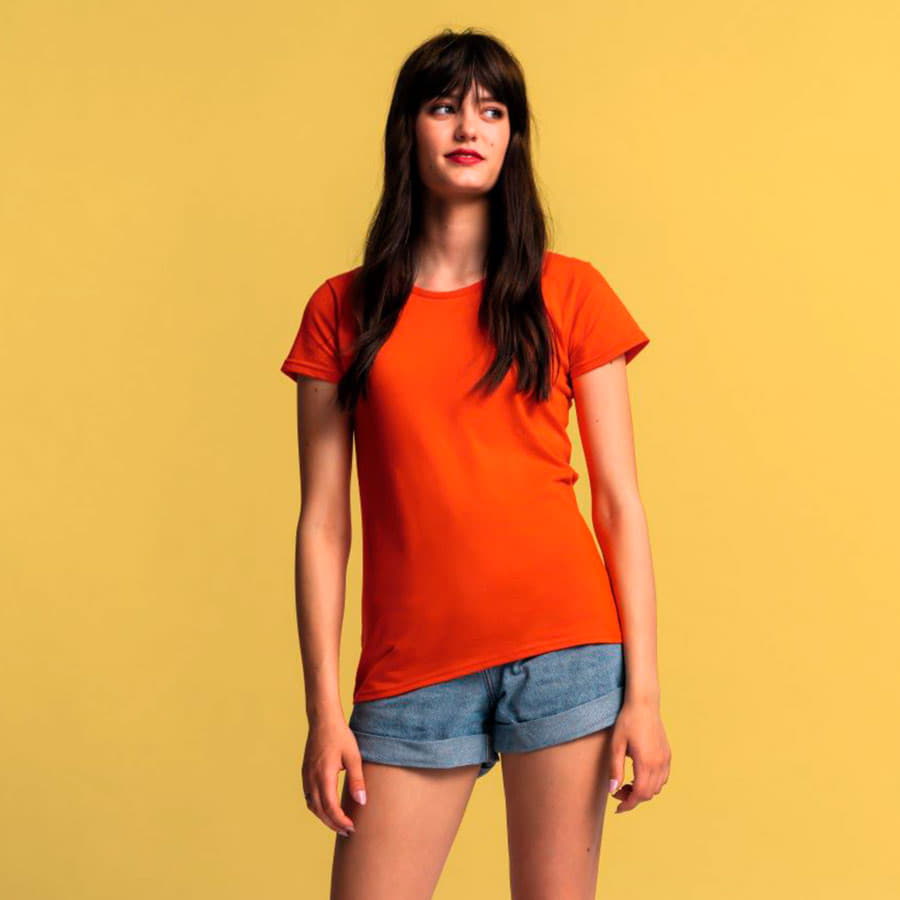 Футболка женская LADIES ICONIC 150, желтый-4