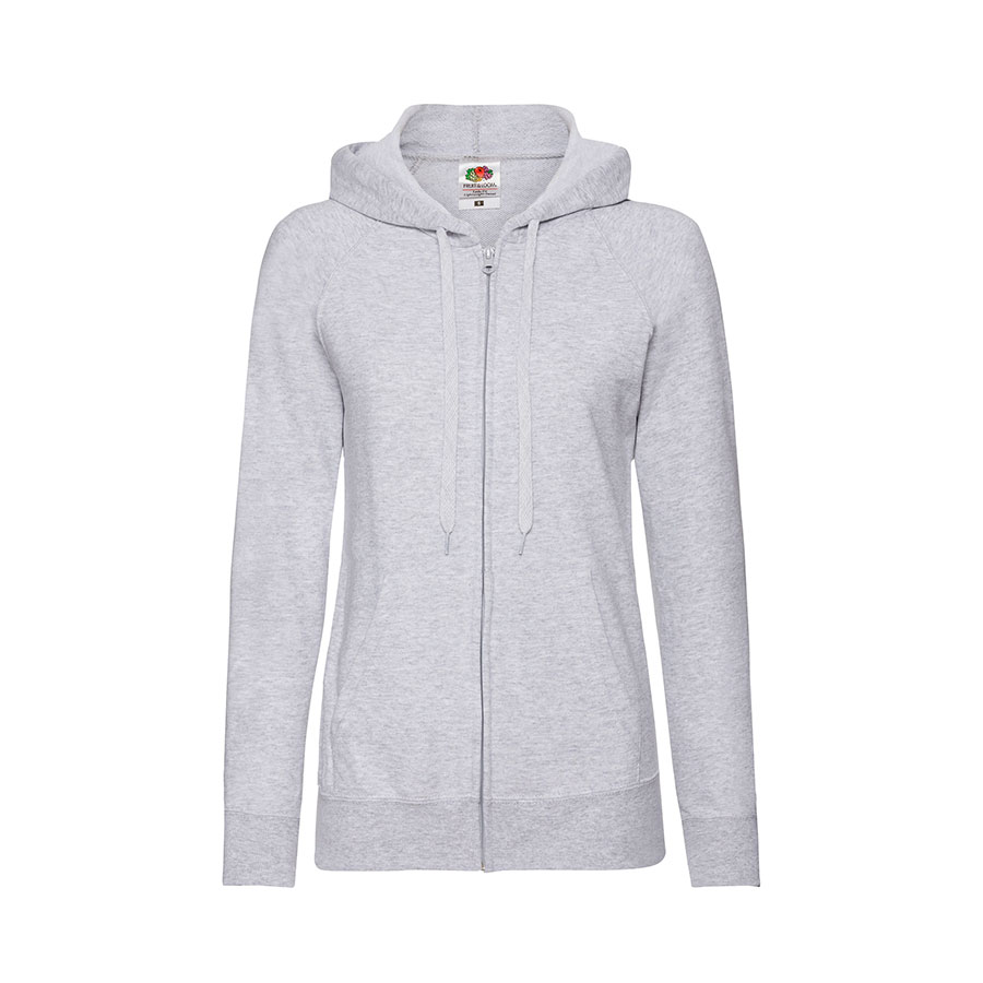 Толстовка женская без начеса LADIES LIGHTWEIGHT HOODED SWEAT 240, серый-0