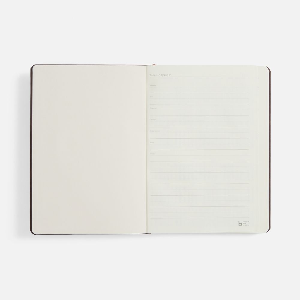 Ежедневник Urban Metal, недатированный, коричневый-2