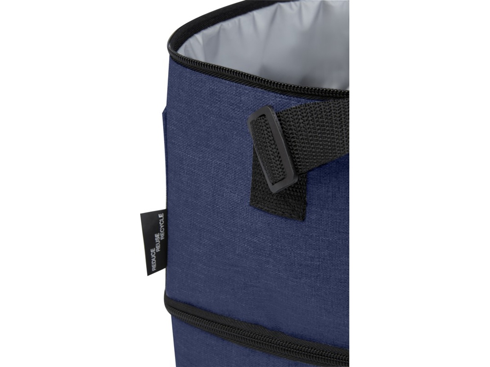 Tundra, сумка-холодильник из переработанного PET-пластика, для обеда, на 9 банок - Heather navy-5