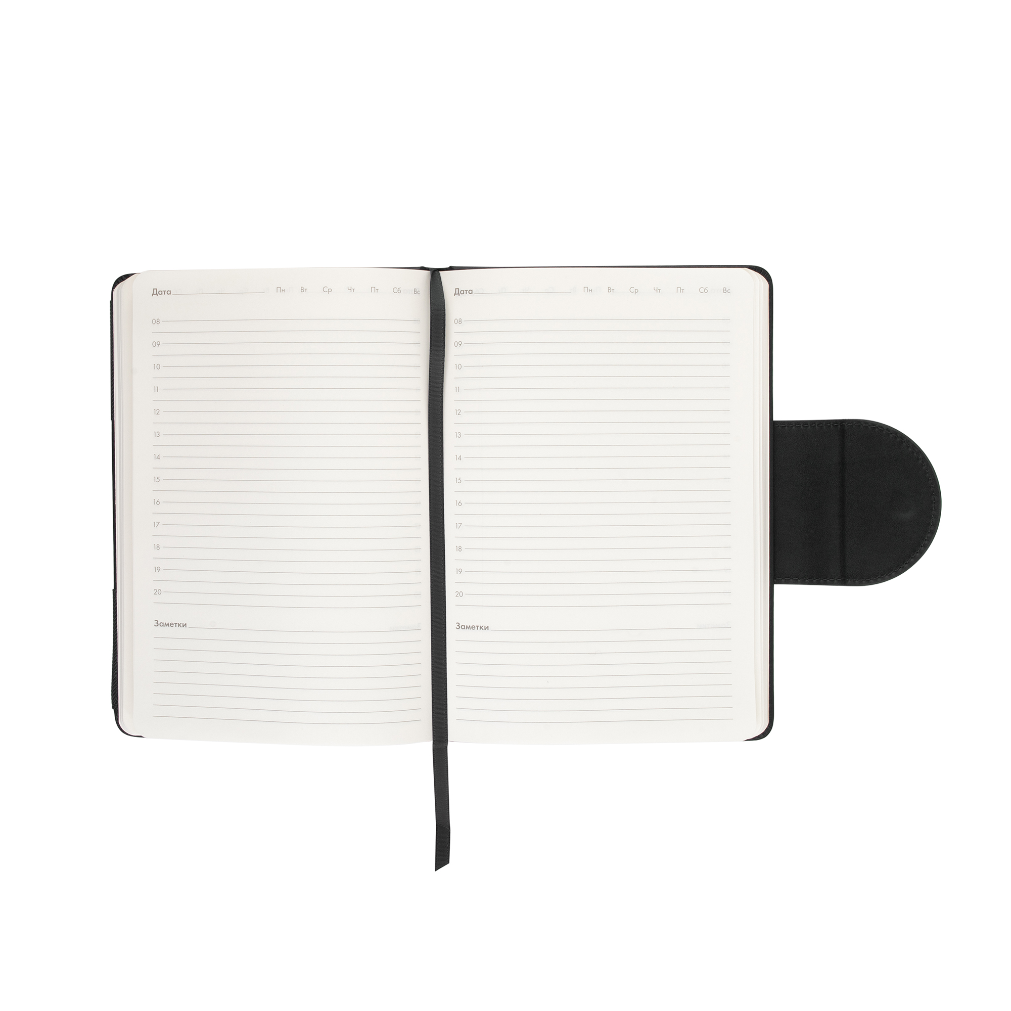 Ежедневник недатированный "Сицилия", формат А5, черный-5