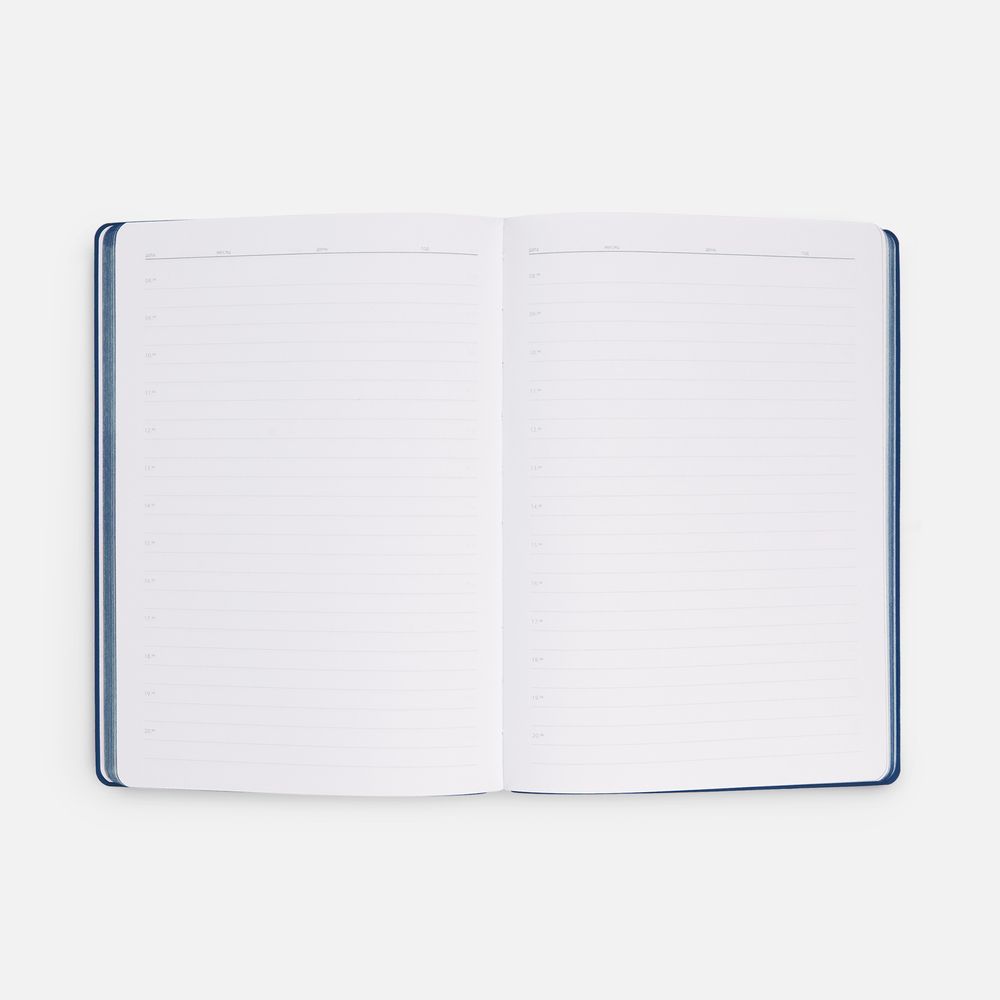 Ежедневник Flexpen Shall, недатированный, синий-3
