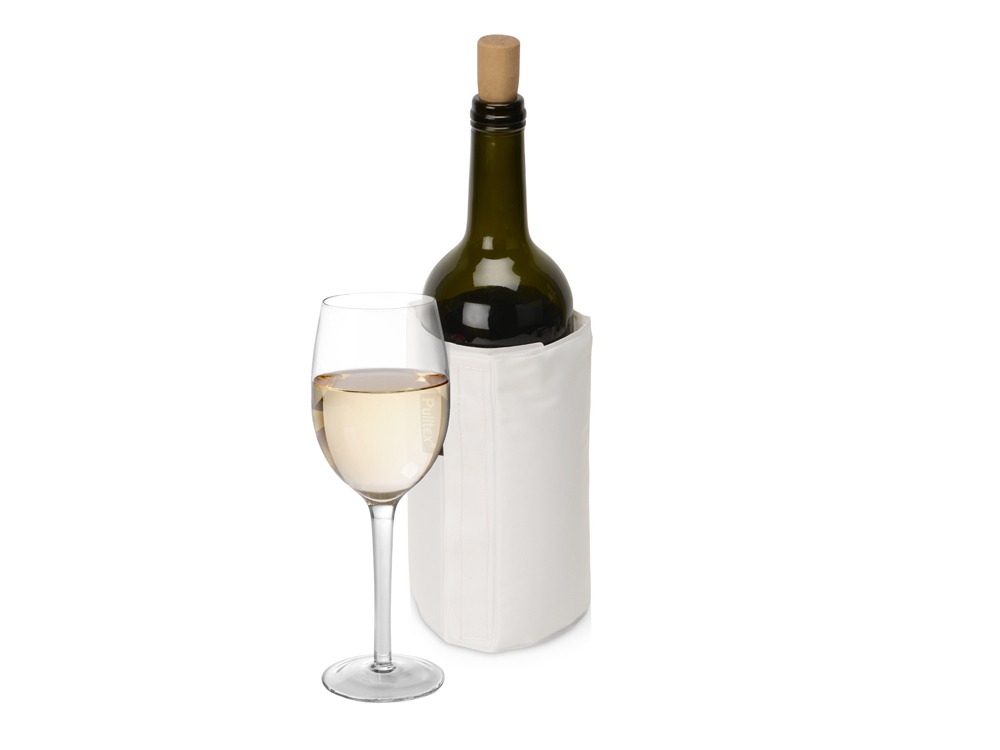 WINE COOLER SATIN WHITE/Охладитель-чехол для бутылки вина или шампанского, белый-0