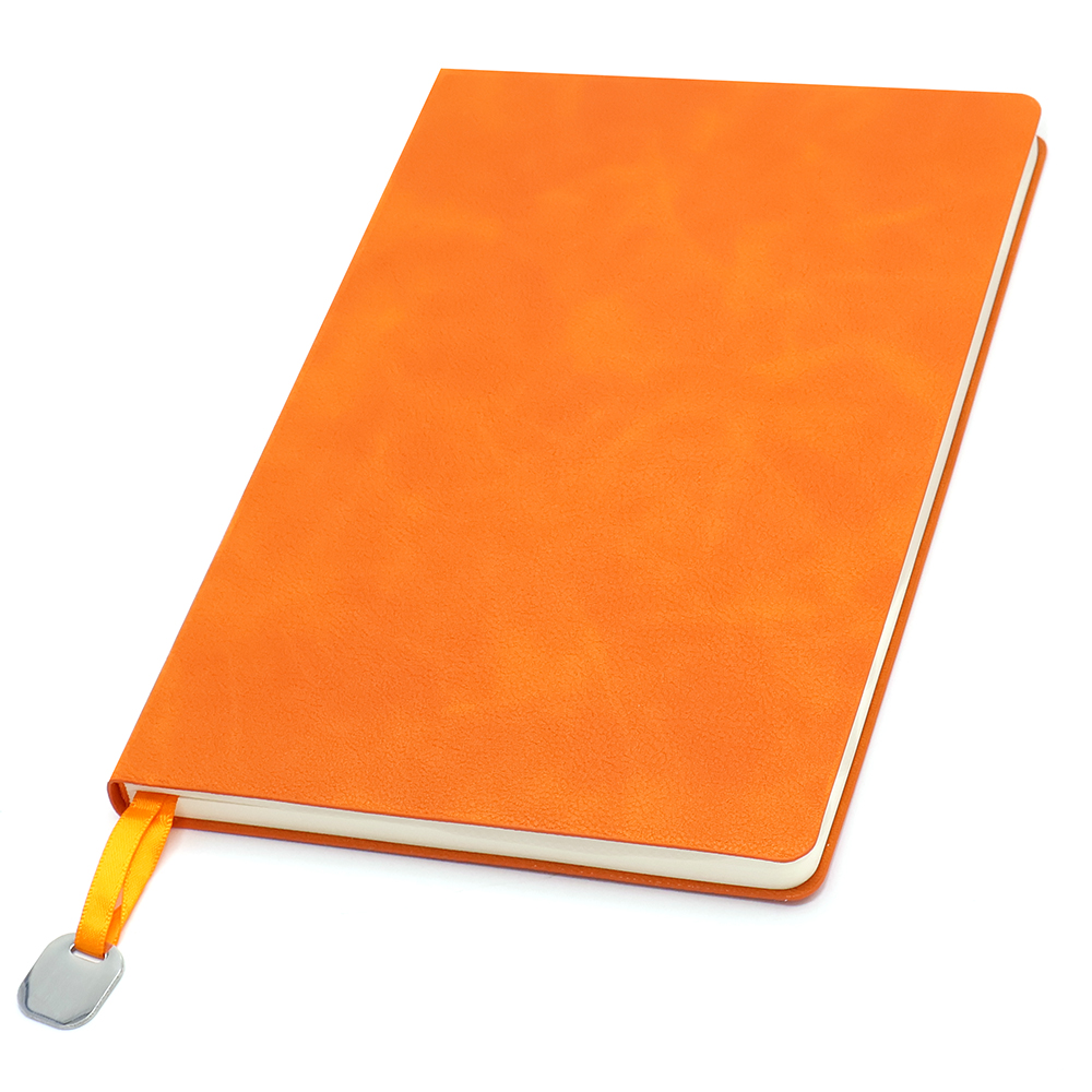 Ежедневник A5 недатированный Farfalla в мягком переплёте, Оранжевый-1