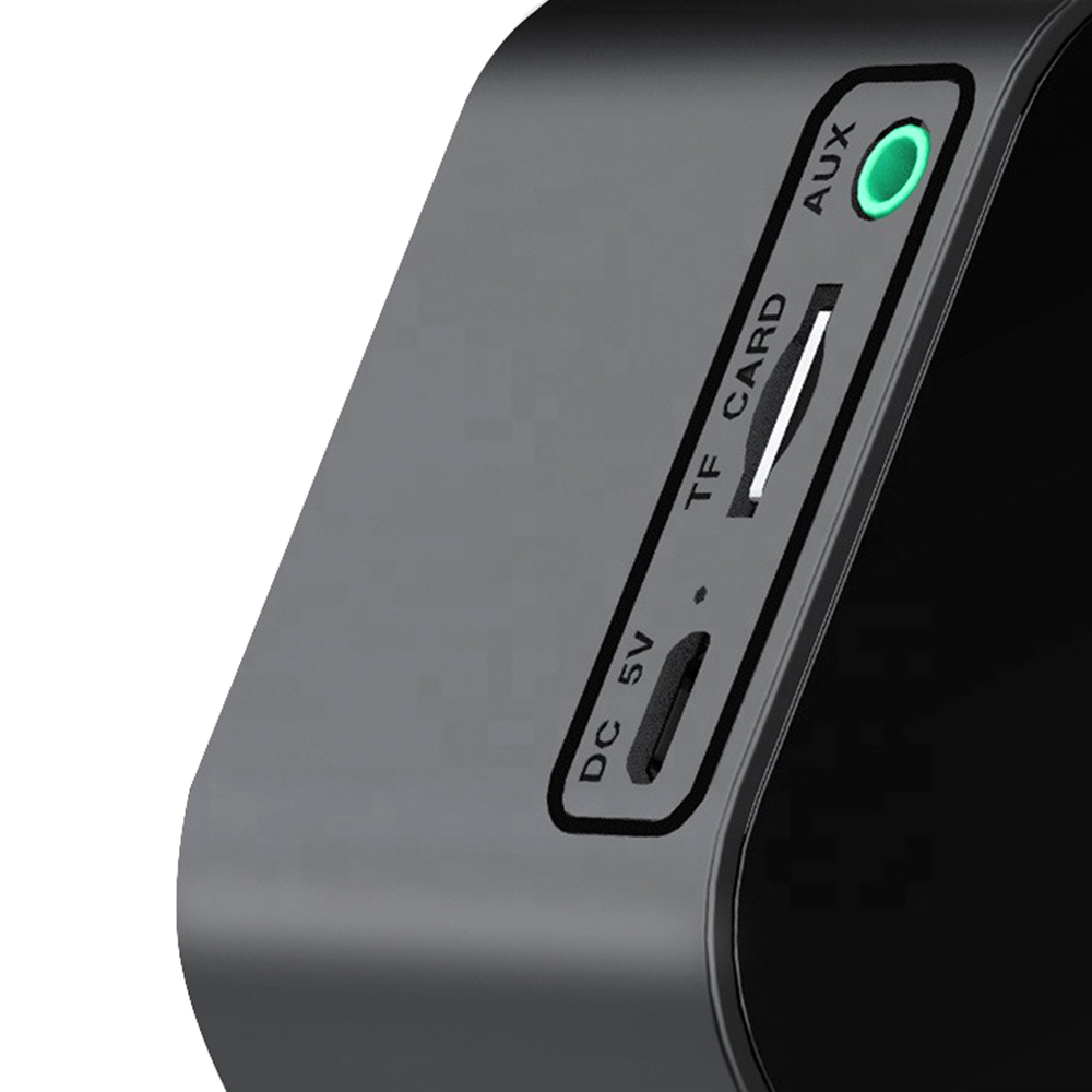 Часы-метеостанция Allora с Bluetooth колонкой функцией Hands free, Черный-4