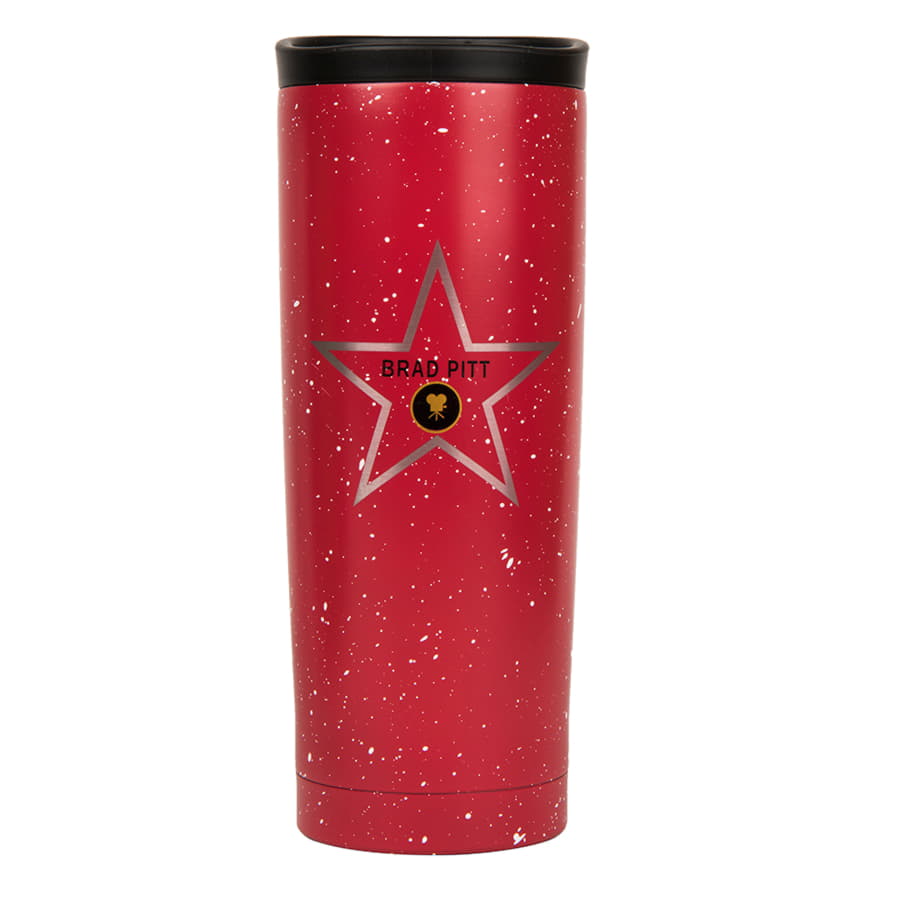 Термокружка вакуумная  SPACE, 450 мл, ярко-красный-6