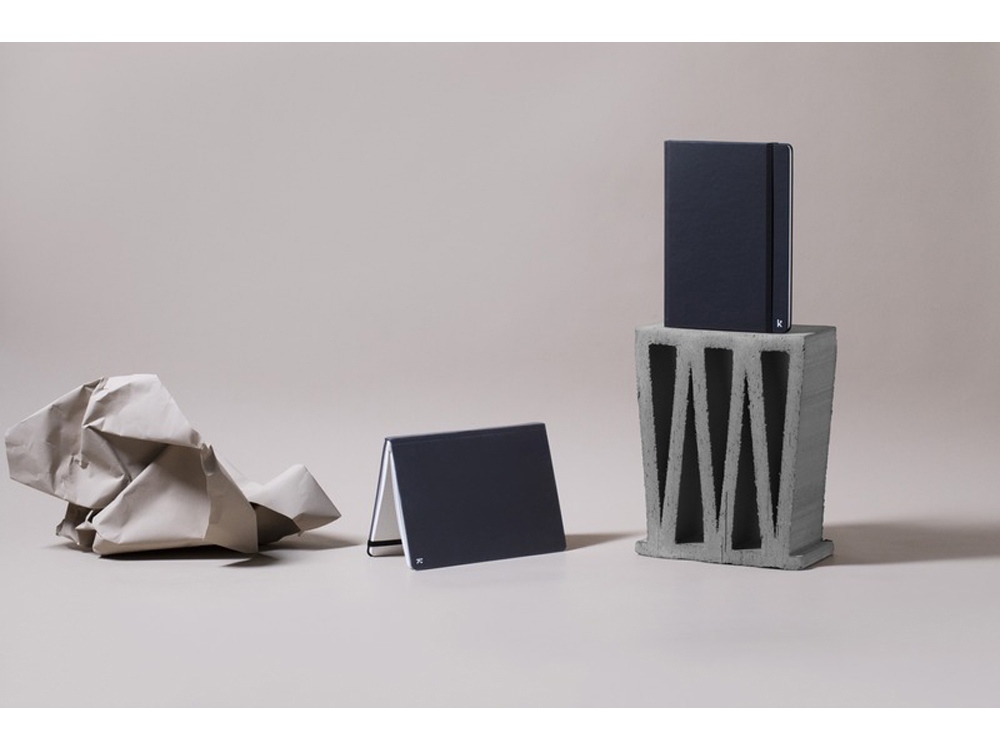 Блокнот в твердом переплете Karst формата A5, бежевый-4