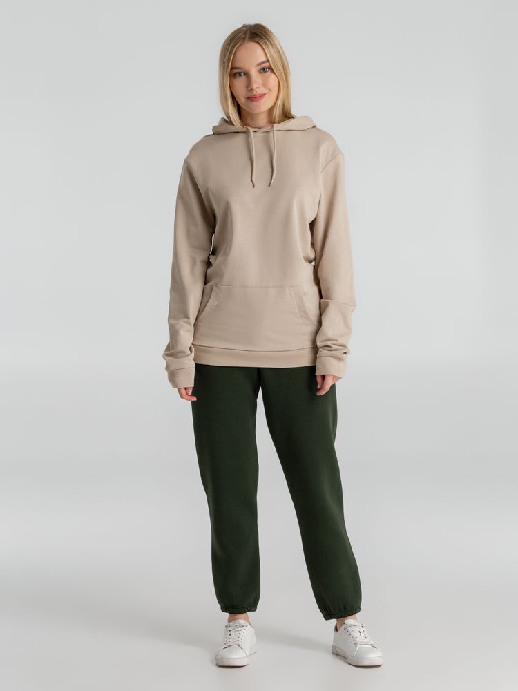 Толстовка с капюшоном унисекс Hoodie, бежевая-6