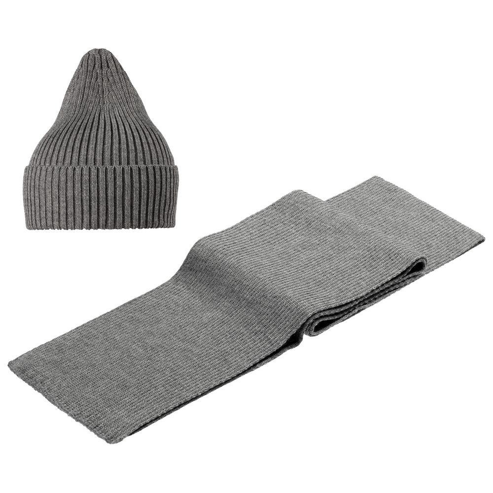 Шарф Stout, серый меланж-3