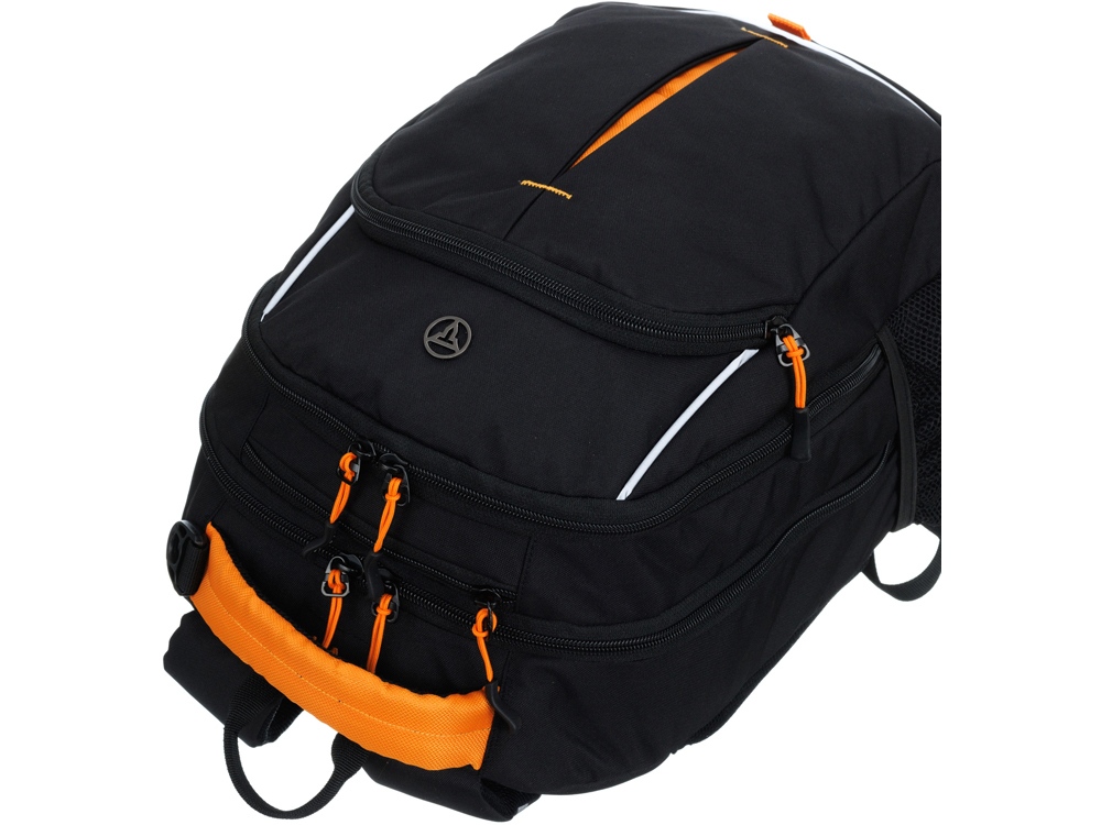 Рюкзак TORBER РАКЕТА черный/оранжевый, полиэстер/добби, 32x15x46 см, 22 л-4