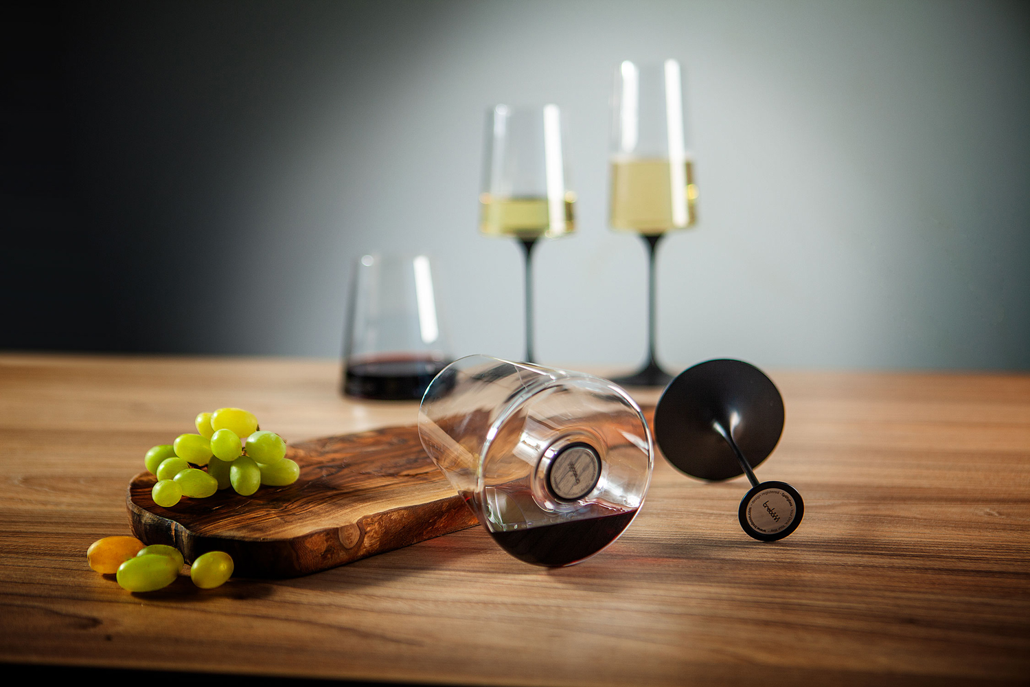 Хрустальный бокал для игристого вина на магните Trebonn SplitGlass, 2 шт, 320 мл-11