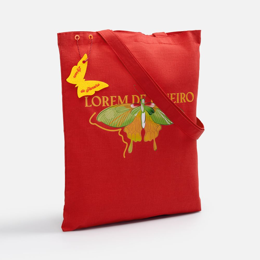 Холщовая сумка Neat 140, красная-6