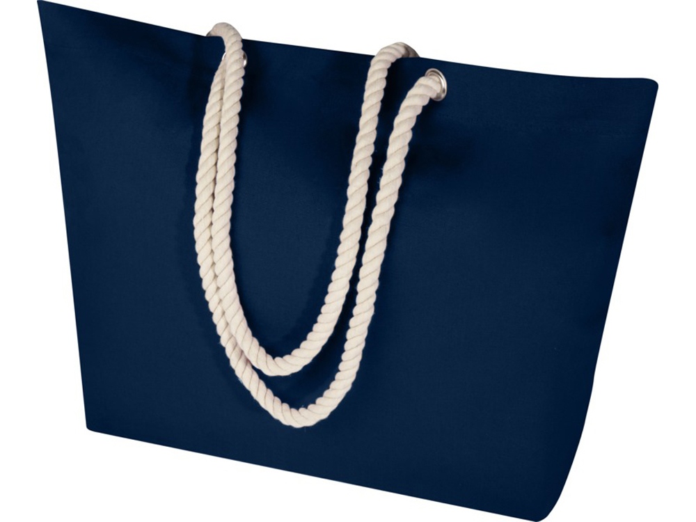 Florida пляжная эко-сумка из переработанного материала, сертифицированного по стандарту GRS, плотностью 270 г/м² 18L - Темно - синий-3