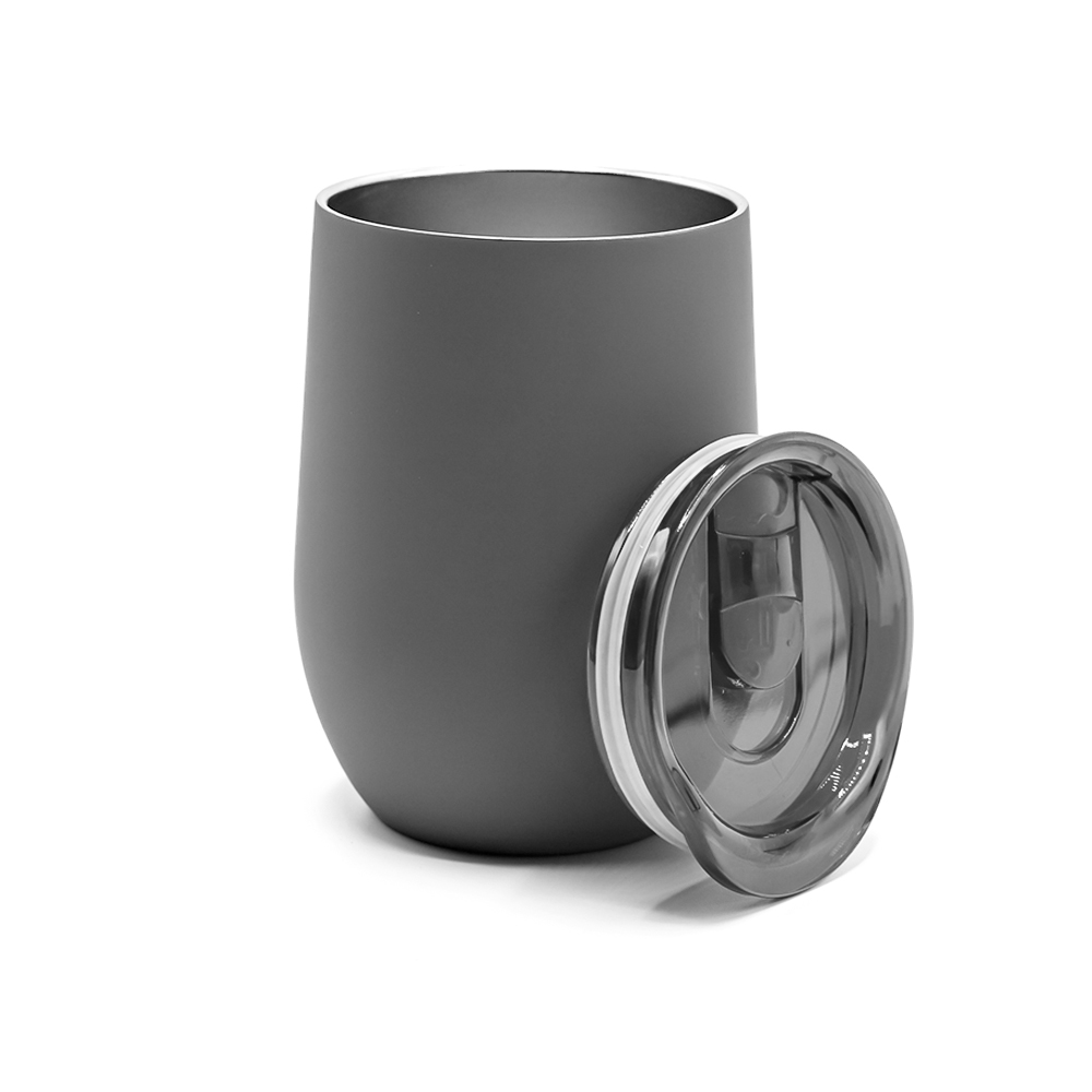 Термокружка с двойной стенкой SOFTO софт-тач, Серый-1