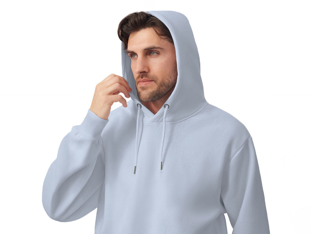Толстовка с капюшоном оверсайз Lisbon унисекс, небесно-голубой-6
