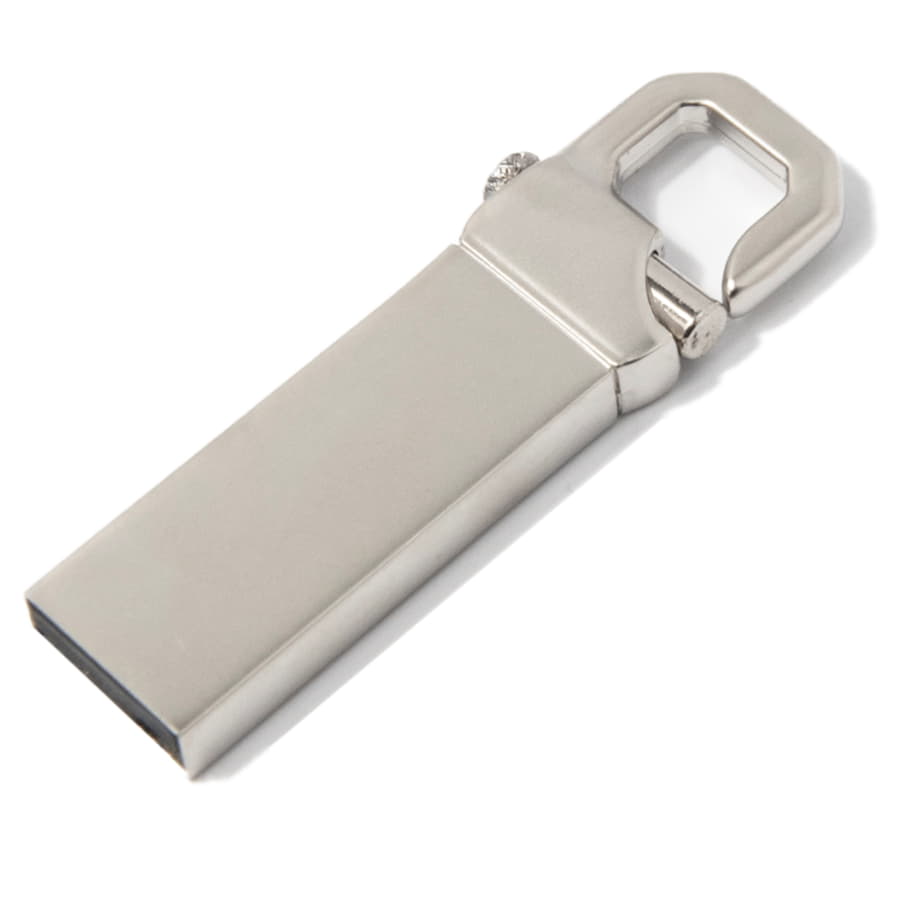 USB flash-карта CARABINE (8Гб), серебристый-1
