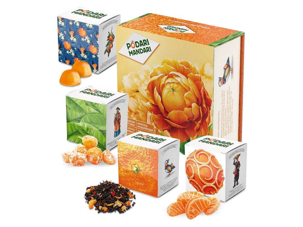 Подарочный набор с чаем и сладостями ПодариМандари-0
