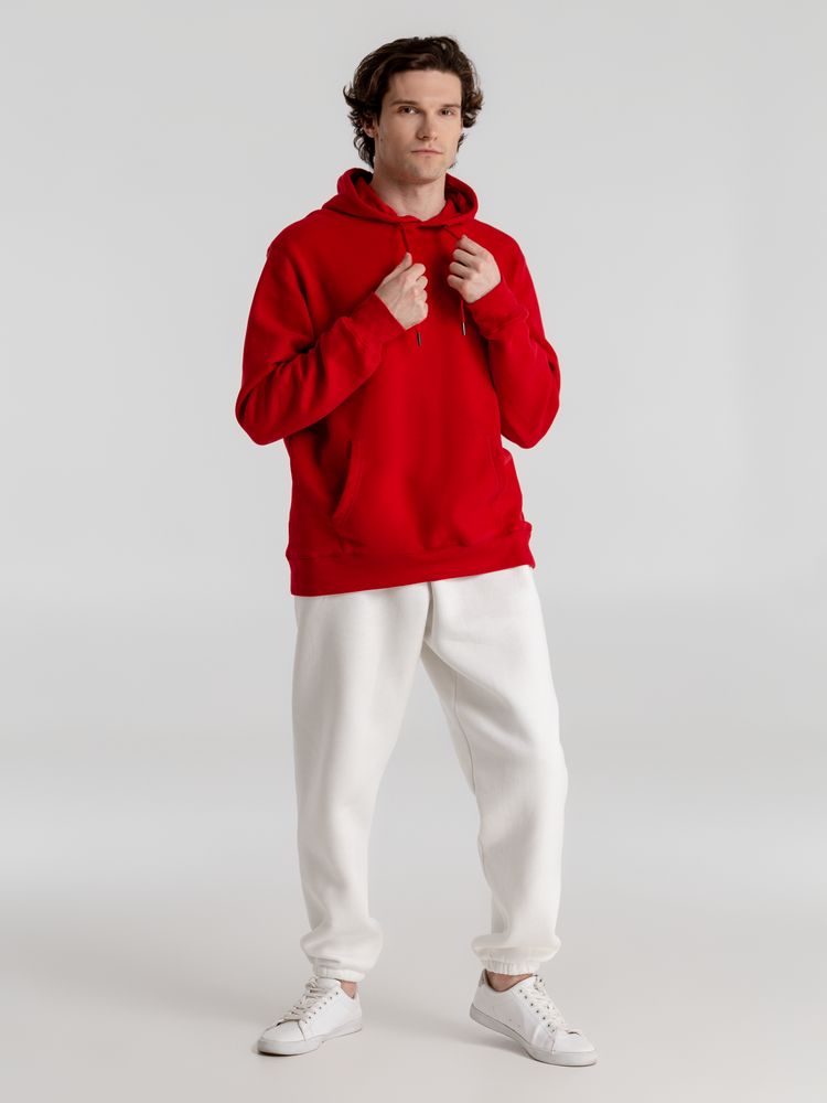 Толстовка с капюшоном унисекс King, красная-3