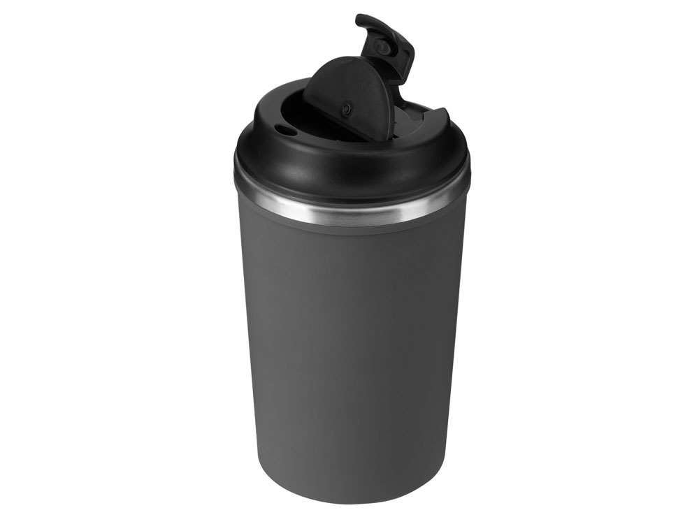 Герметичная термокружка на присоске Kick, 350 мл, серый-2