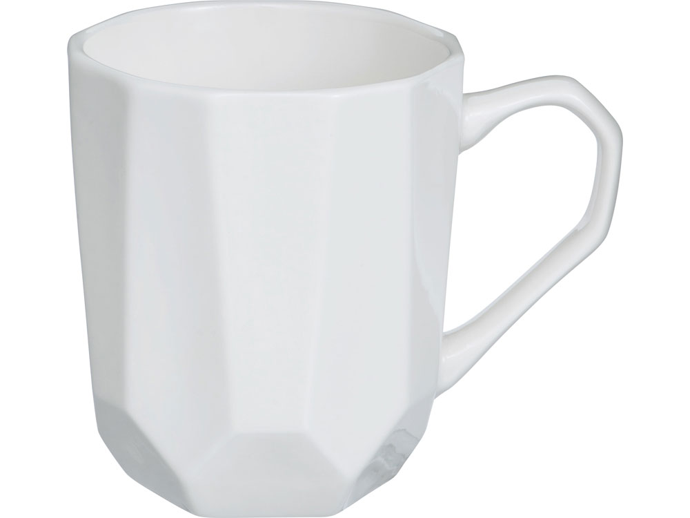 Кружка с гранями Amery, 310мл, белый глянцевый-1