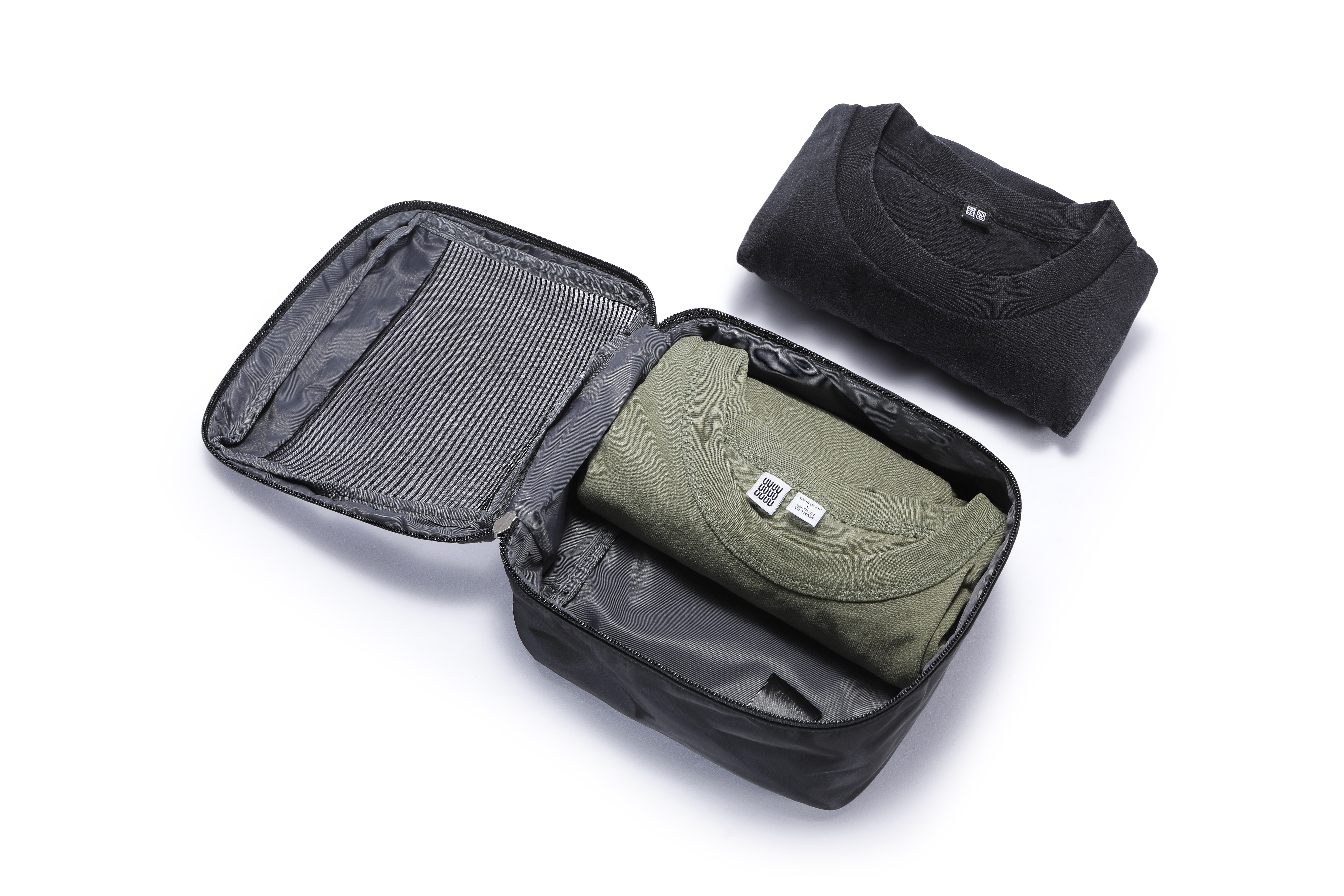 Дорожная сумка FlexPack Go 53х23х26 см, темно-серая-16