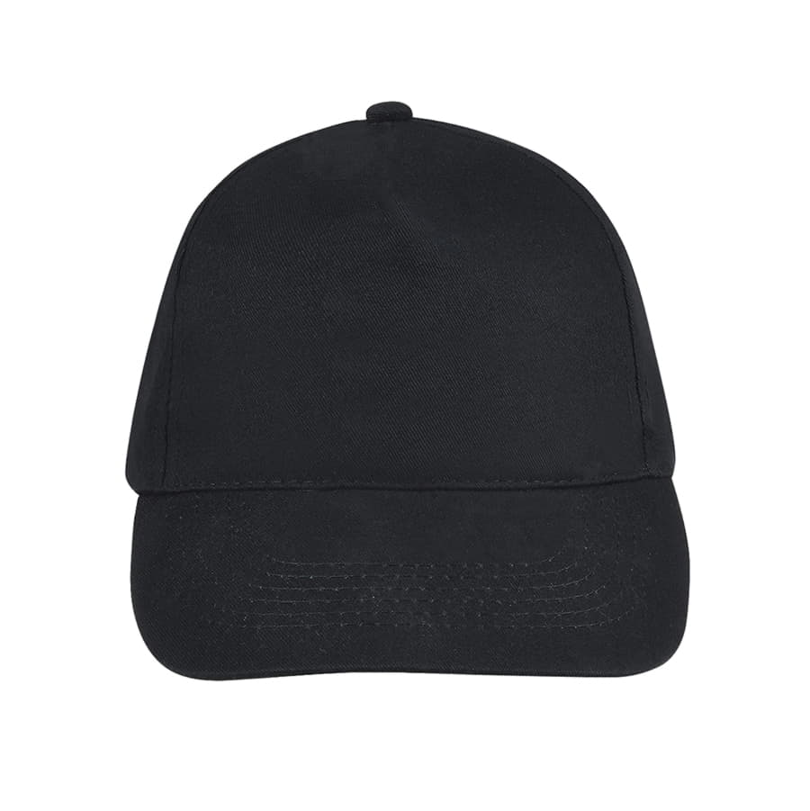 Бейсболка SUNNY, 5 клиньев, застежка на липучке, черный-2