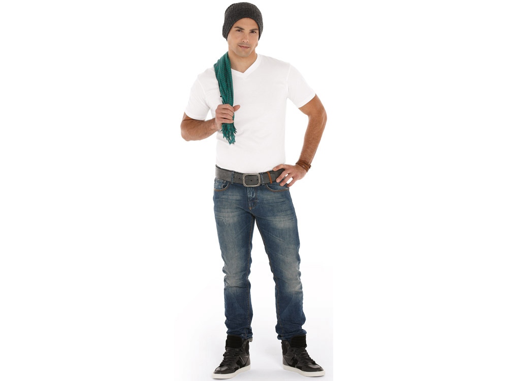 Футболка Heavy Super Club мужская с V-образным вырезом, белый-9