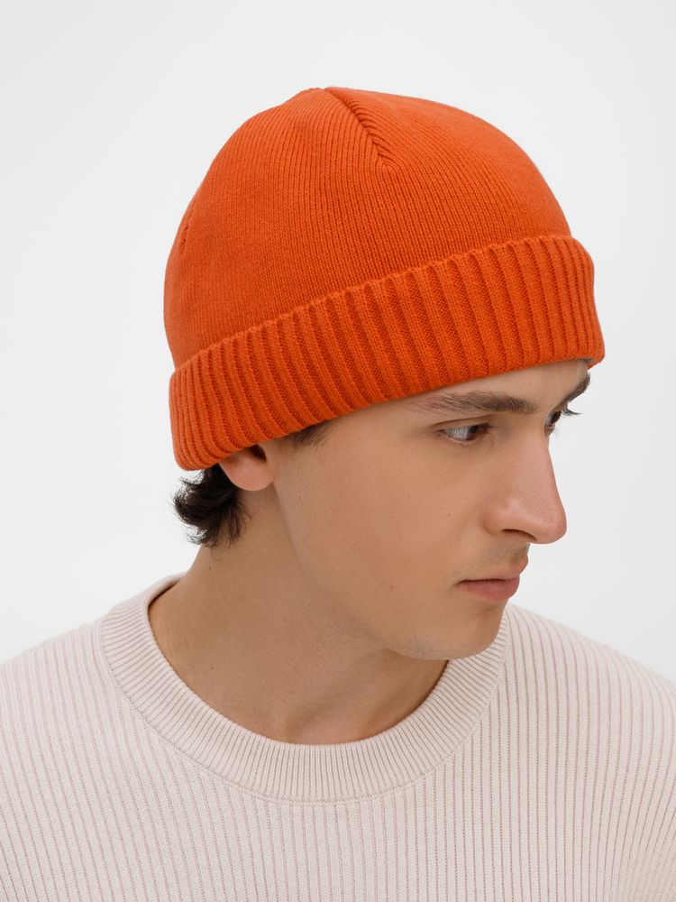 Шапка ComFleece, темно-оранжевая (кирпичная)-2