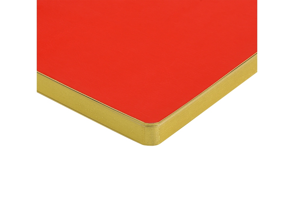 Ежедневник недатированный А5 Megapolis Nebraska Flex, красный с золотым обрезом-3