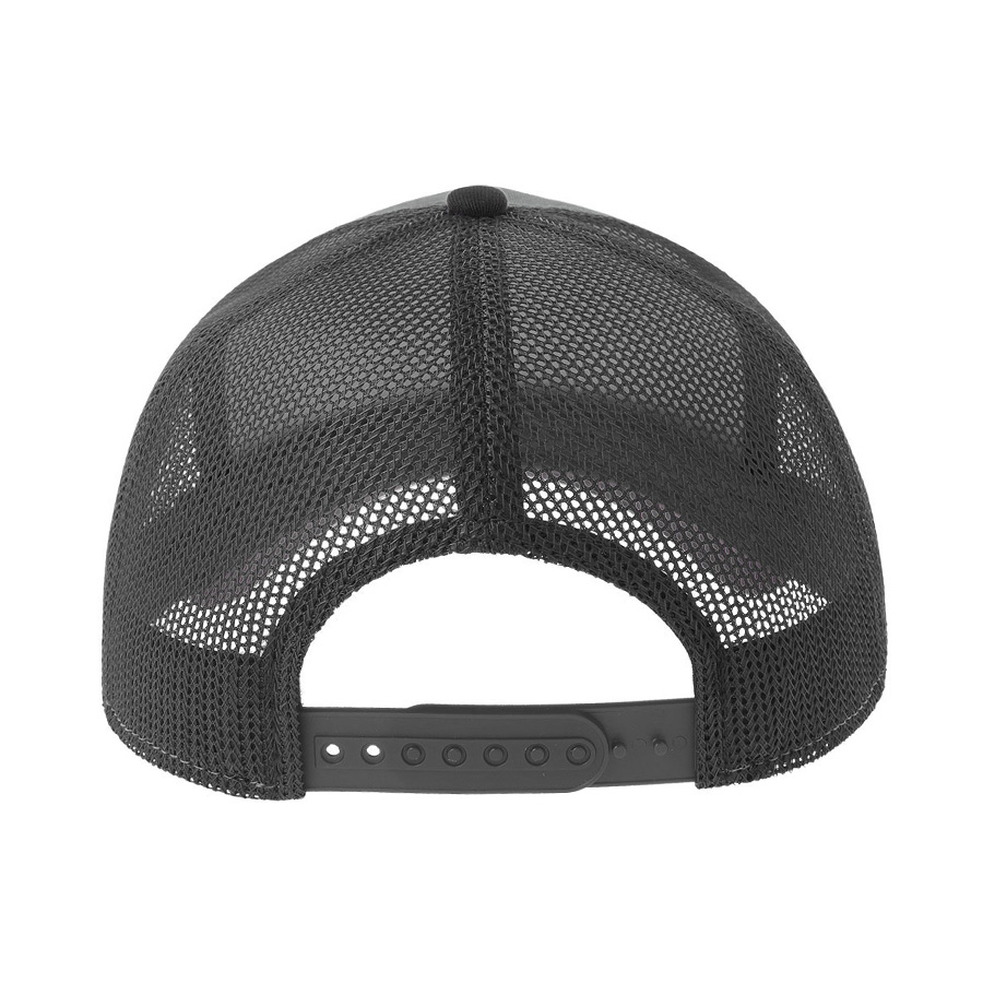 Бейсболка RAPPER COTTON-S, 5 клиньев, пластиковая застёжка, серый, черный-1