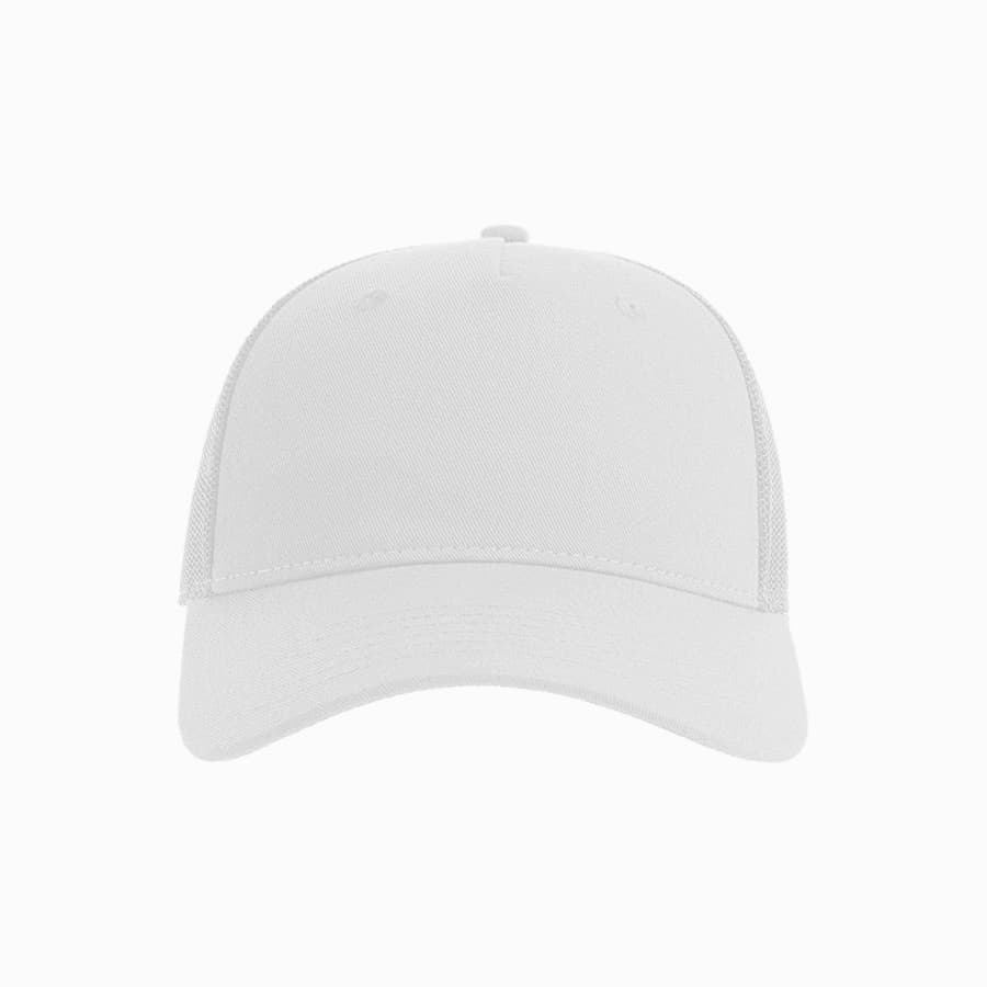 Бейсболка ZION, 5 клиньев, пластиковая застежка, белый-3