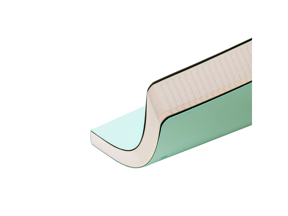 Ежедневник А5 недатированный Megapolis Velvet Flex, зефирный мятный-3