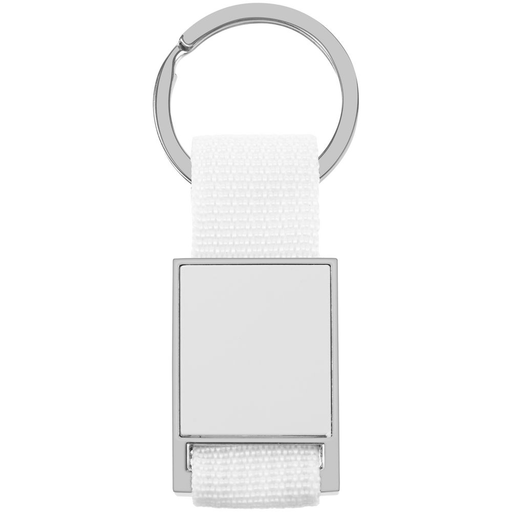 Брелок Stropp с тканевой вставкой, белый-2