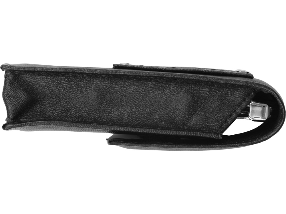 Подарочный винный набор из штопора и кожаного чехла для штопора ClickCut Set, серебристый-9