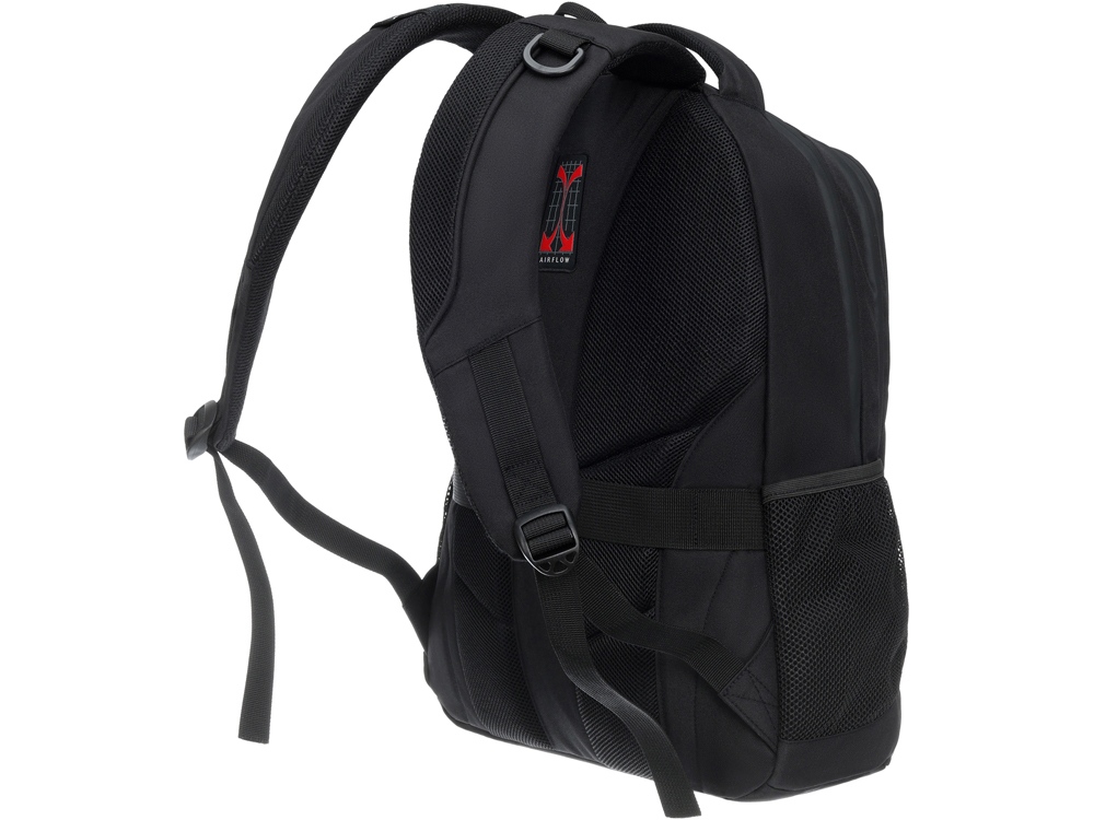 Рюкзак TORBER РАКЕТА с отделением для ноутбука 15, чёрный, полиэстер, 34 х 16,5 х 47 см, 24 л-2