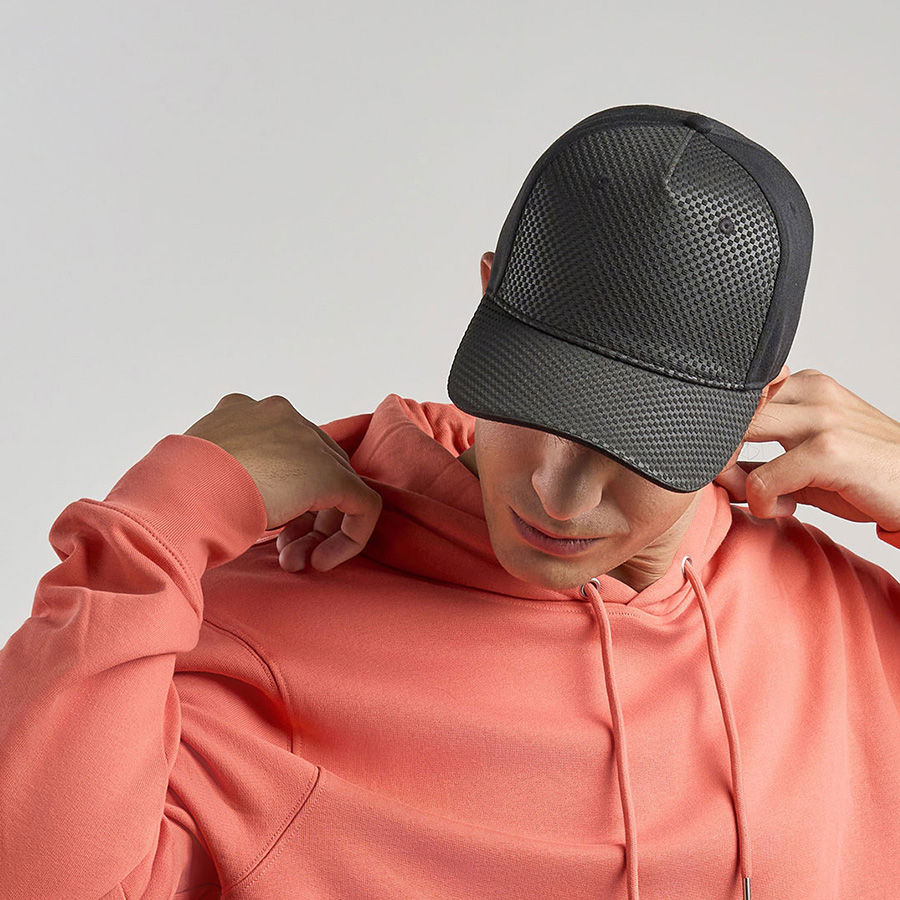 Бейсболка GEAR-S, 5 клиньев, застёжка на липучке, красный-2