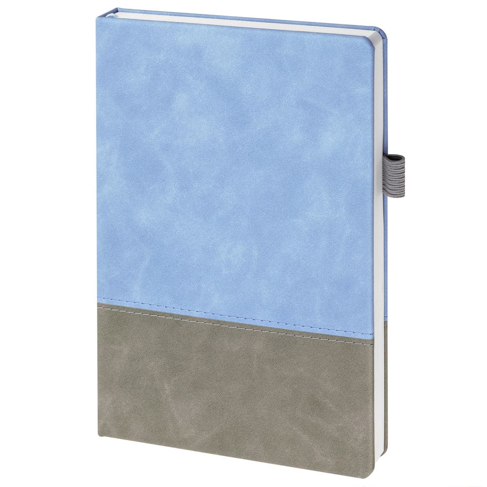 Ежедневник Horizon, недатированный, серый с голубым-1