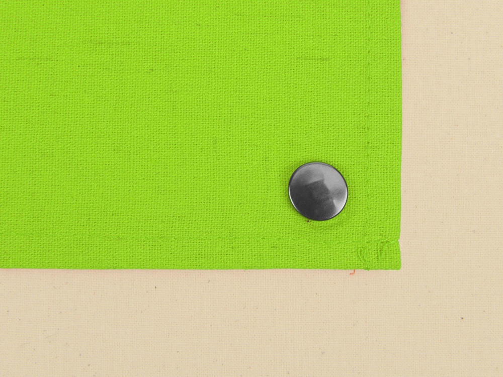 Складная хлопковая сумка для шопинга Gross с карманом, зеленое яблоко-4