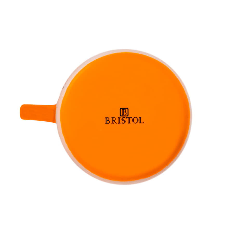 Чайная пара ICE CREAM, оранжевый, белый-4