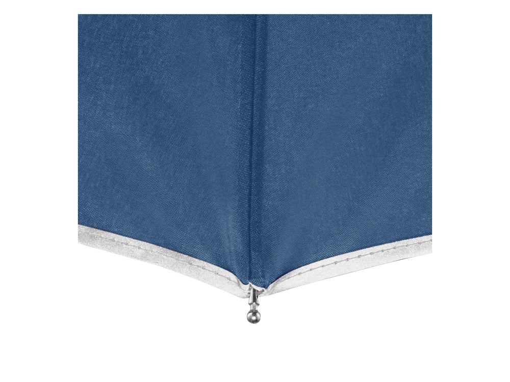 Зонт складной 5640 Guard со светоотражающим кантом, автомат, нейви-3