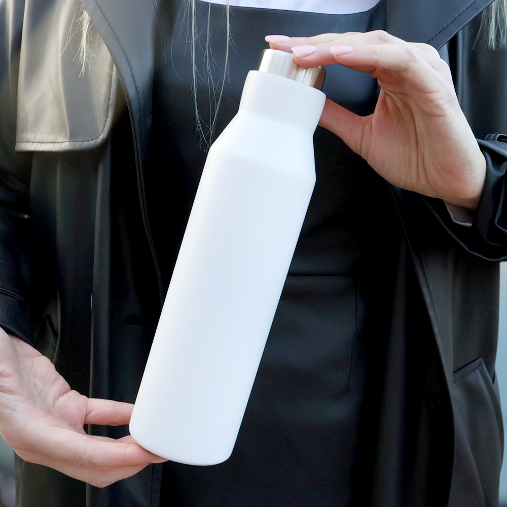 Термобутылка герметичная вакуумная Siluet, Белый-5