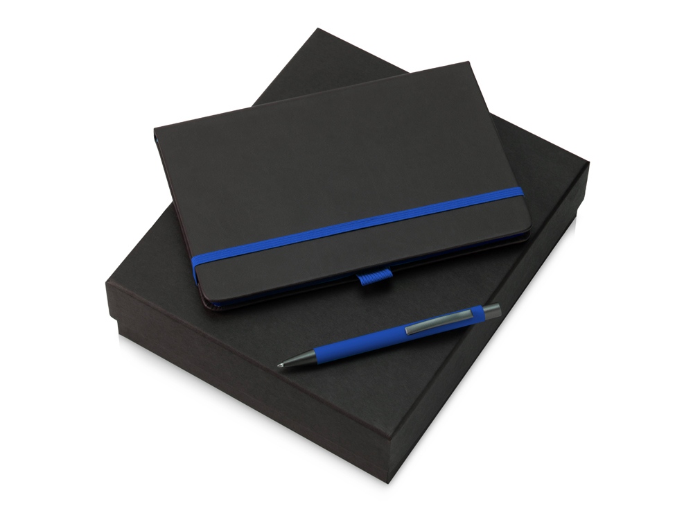 Подарочный набор Jacque 2.0. с ручкой и блокнотом, синий-0