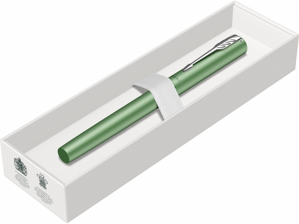 Ручка-роллер Parker Vector XL Green CT, цвет чернил black, стержень: F, в подарочной упаковке.-10