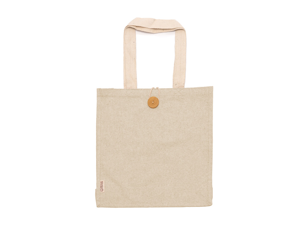 Сумка Barmer из переработанного хлопка на пуговице, натуральный-0